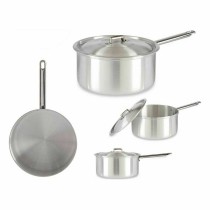 Saucepan with Lid Kinvara 100022 Silver Aluminium 4 L 24,5 x 12 x 41 cm (10 Units)