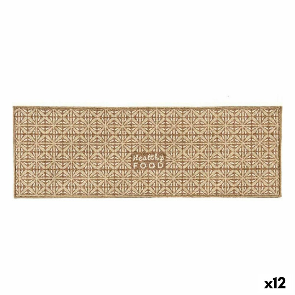 Tapis Kinvara Healthy Food Beige 40 x 120 cm Polyvalents (12 Unités)