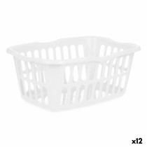 Basket Kipit 8067-W White polypropylene 50 L 58 x 24 x 42 cm (12 Units)