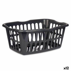 Korb Kipit 8067-A Anthrazit Polypropylen 50 L 58 x 24 x 42 cm (12 Stück)