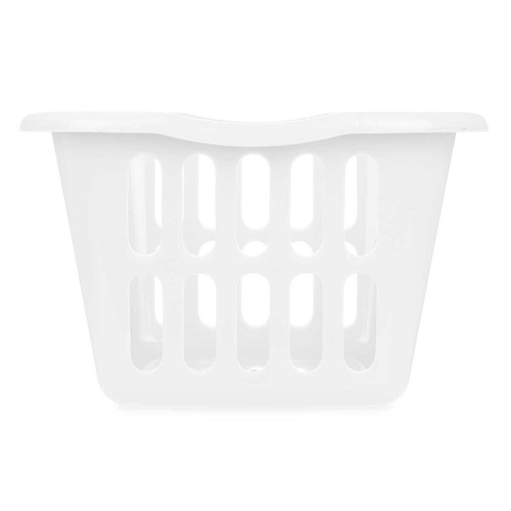 Basket Kipit 8067-W White polypropylene 50 L 58 x 24 x 42 cm (12 Units)