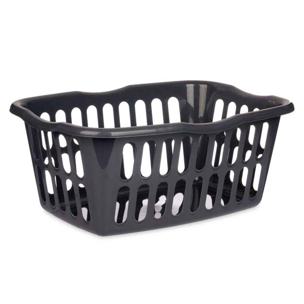 Basket Kipit 8067-A Anthracite polypropylene 50 L 58 x 24 x 42 cm (12 Units)