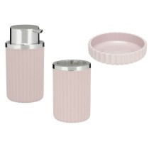 Bath Set Berilo 3318-4 Pink Plastic (12 Units)