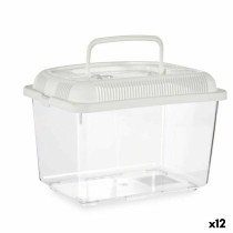 Fish tank With handle Medium White Plastic 3 L 17 x 16 x 24 cm (12 Units)