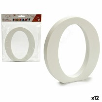 Letter Pincello O White Wood 1,8 x 21 x 17 cm (12 Units)