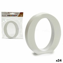 Letter Pincello O White Wood 2 x 16 x 14,5 cm (24 Units)