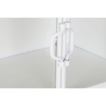 Console DKD Home Decor Blanc Métal Verre 120 x 35 x 80 cm