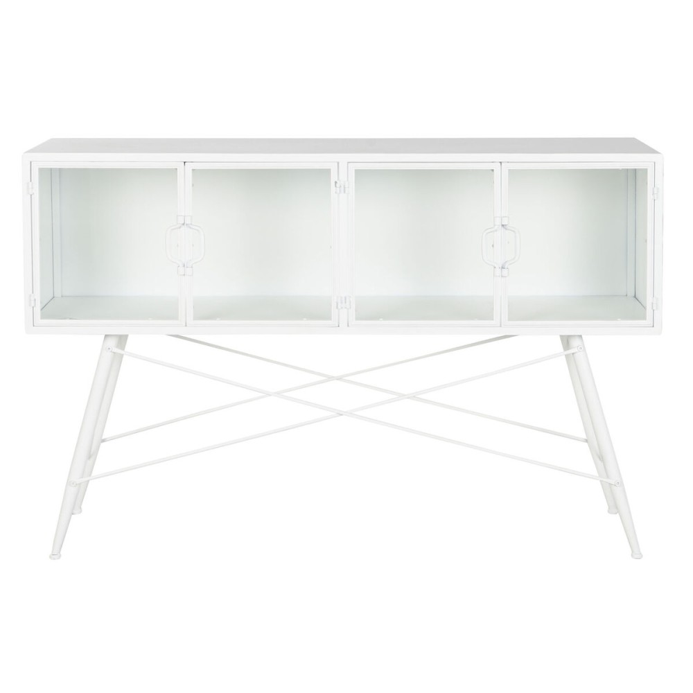 Console DKD Home Decor White Metal Crystal 120 x 35 x 80 cm