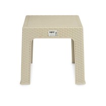 Child's Table Kipit Rattan Cream 47 x 42,5 x 47 cm (4 Units)