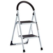 Folding ladder Kipit KX1402-GREY429 White Black Grey Metal 38 x 50 x 84 cm (6 Units)