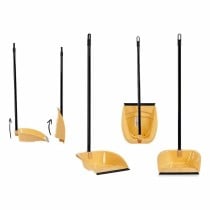 Dustpan Foldable Cream PVC Metal 28,5 x 87,5 x 31 cm (12 Units)