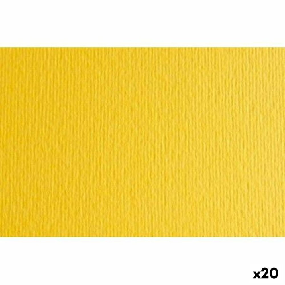 Papier carton Sadipal LR 220 Jaune 50 x 70 cm Texturisée (20 Unités)