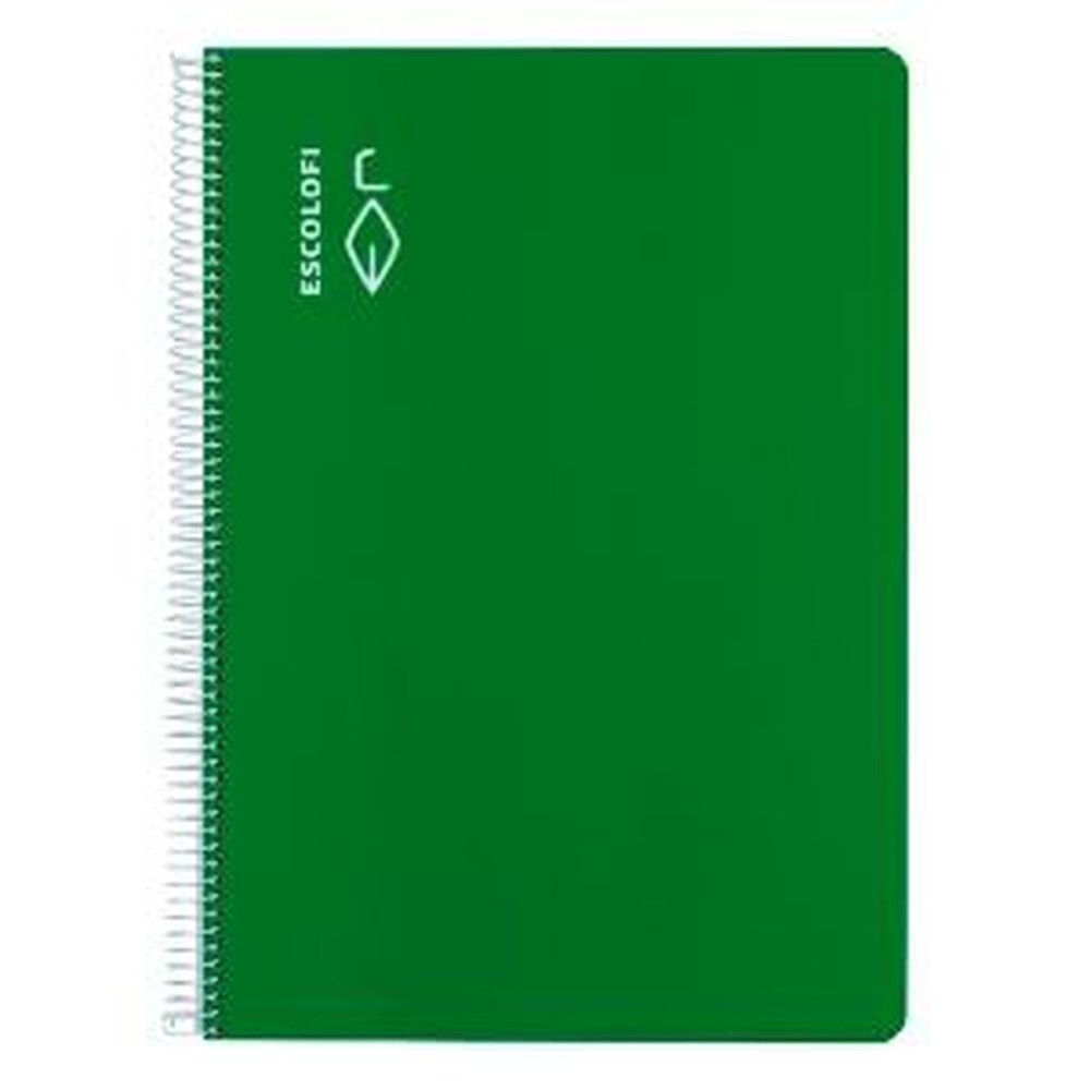 Notebook ESCOLOFI Green A4 Din A4 40 Sheets (5 Units)