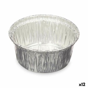 Küchenschüsseln-Set Kinvara 30228 Aluminium rund 8,5 x 8 x 8,5 cm Einwegartikel (12 Stück)