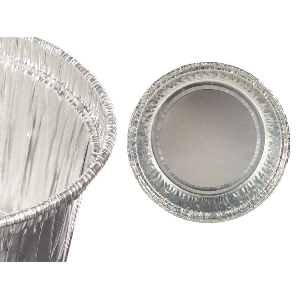 Set of Kitchen Dishes Kinvara 30228 Aluminium Circular 8,5 x 8 x 8,5 cm Disposable (12 Units)