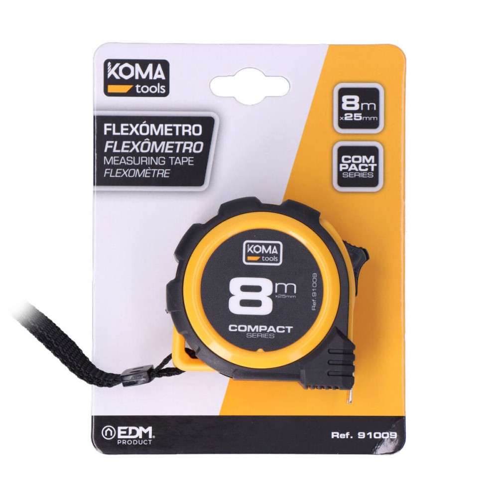 Tape Measure Koma Tools Compact ABS 8 m x 25 mm