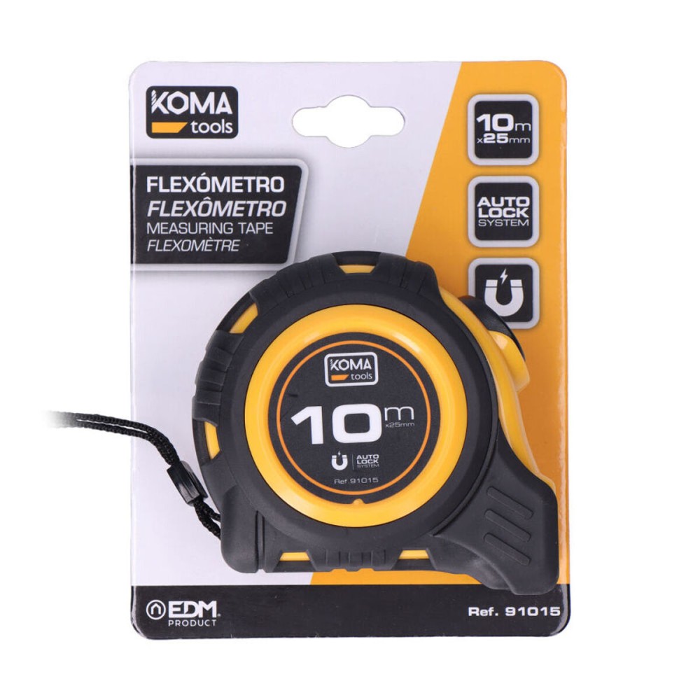 Tape Measure Koma Tools Magnet ABS 10 m x 25 mm