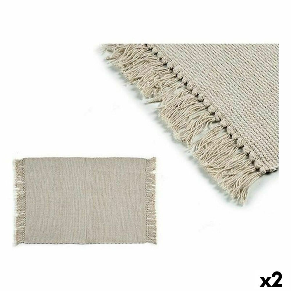 Tapis Beige 80 x 120 cm (2 Unités)