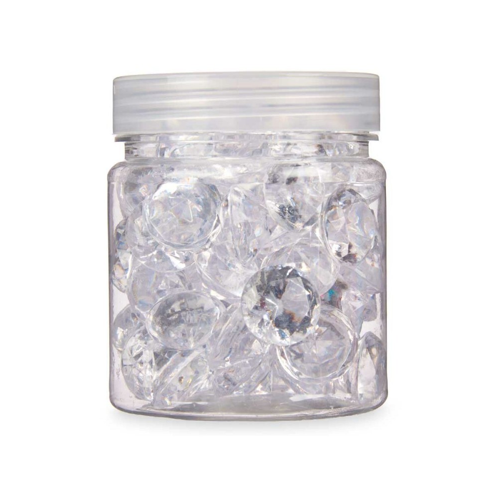 Decorative Stones Diamond 150 g Transparent (16 Units)