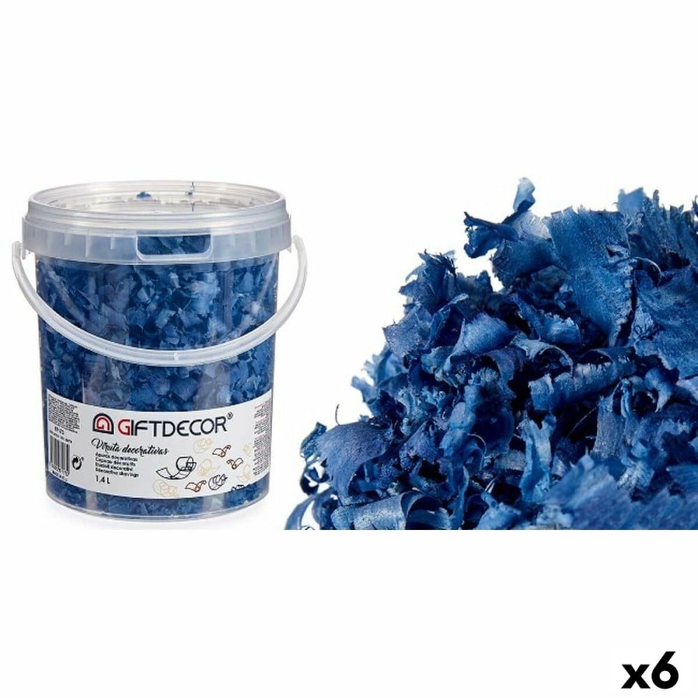 Copeaux décoratifs 1,4 L Bleu foncé (6 Unités)