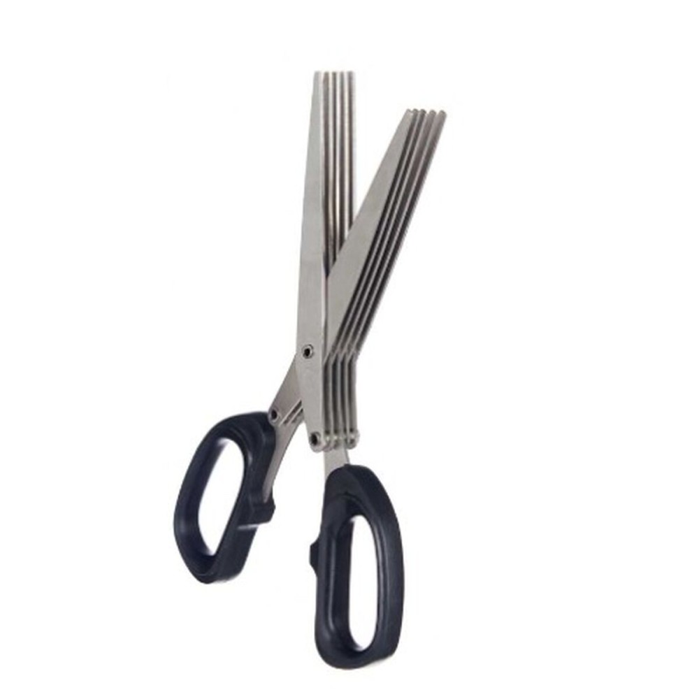 Ciseaux de Cuisine Kinvara KT11-5661D Noir Argenté Métal 7 x 18,5 x 1,7 cm (12 Unités)