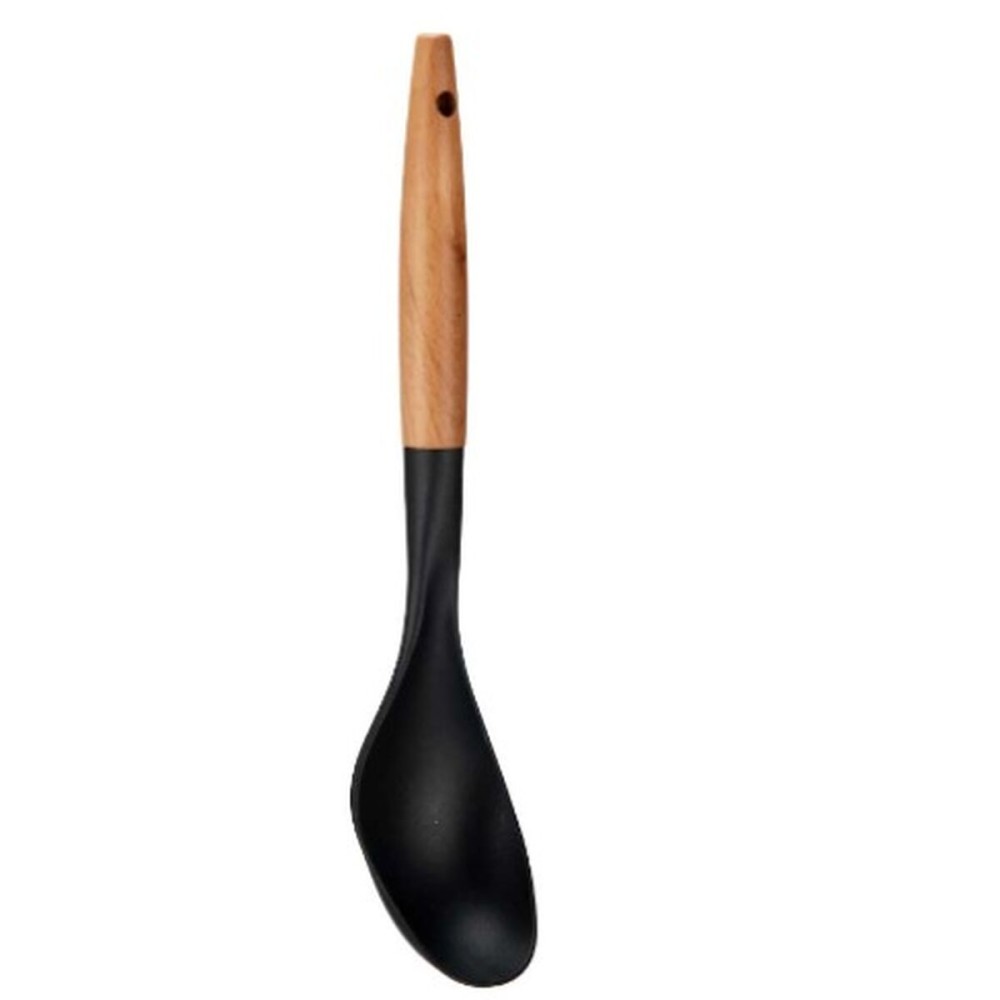 Ladle Kinvara KT190072-4 PBT Black Natural Wood 7 x 33,5 x 3,5 cm (12 Units)