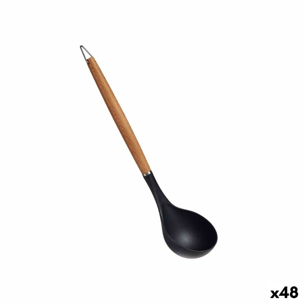 Ladle Kinvara HW428013 Black beech wood 8 x 3 x 32,5 cm (48 Units)