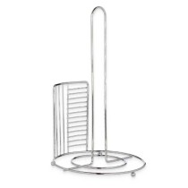 Kitchen Paper holder Kinvara W7728-3-CHROME Silver Metal 18,5 x 31,5 x 18,5 cm (6 Units)