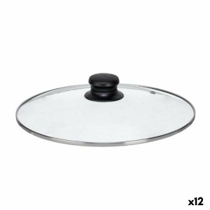 Topfdeckel Kinvara CN-SW1304-26CM Durchsichtig Silberfarben Kristall 26 cm (12 Stück)