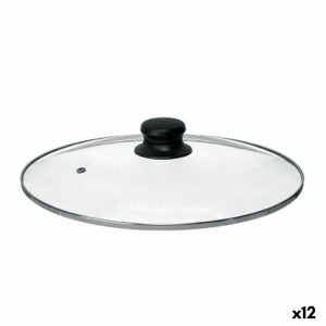 Topfdeckel Kinvara CN-SW1304-28CM Durchsichtig Silberfarben Kristall 28 cm (12 Stück)