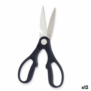 Scissors Kinvara KT08-3116A Black Silver Stainless steel 8,3 x 19,5 x 1,3 cm (12 Units)