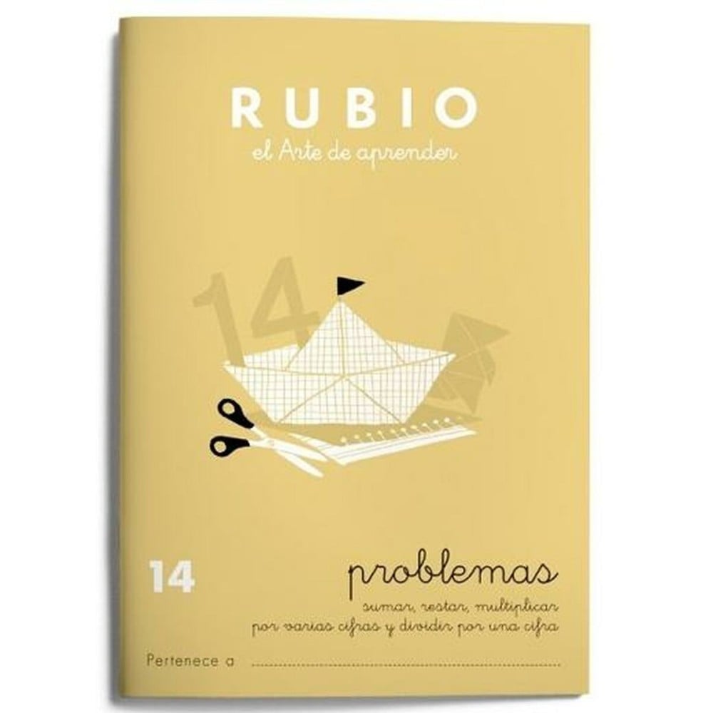 Cahier de maths Rubio Nº 14 A5 Espagnol 20 Volets (10 Unités)