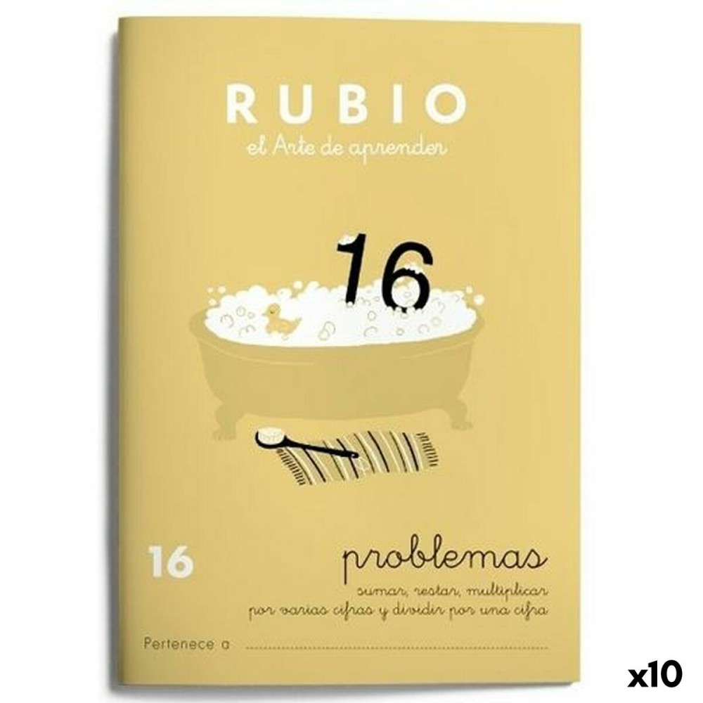 Mathematik-Heft Rubio Nº 16 A5 Spanisch 20 Blatt (10 Stück)