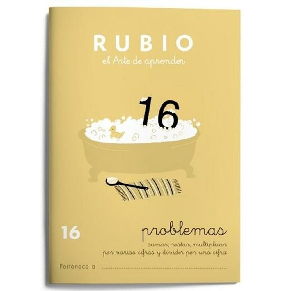 Cahier de maths Rubio Nº 16 A5 Espagnol 20 Volets (10 Unités)