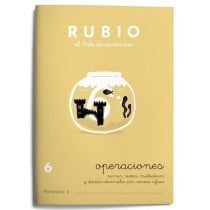 Cahier de maths Rubio Nº 6 A5 Espagnol 20 Volets (10 Unités)