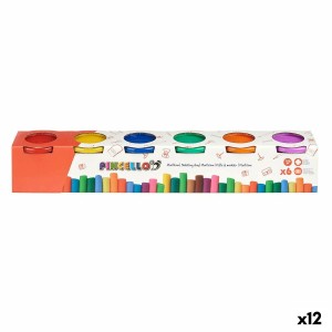 Modelling Clay Game Pincello 504 Yellow Blue Red Green Purple Orange (12 Units)