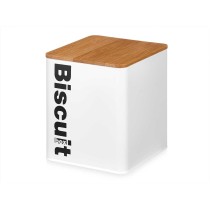 Biscuit and cake box Kinvara W5003BM White Metal 13,7 x 16,5 x 14 cm (6 Units)