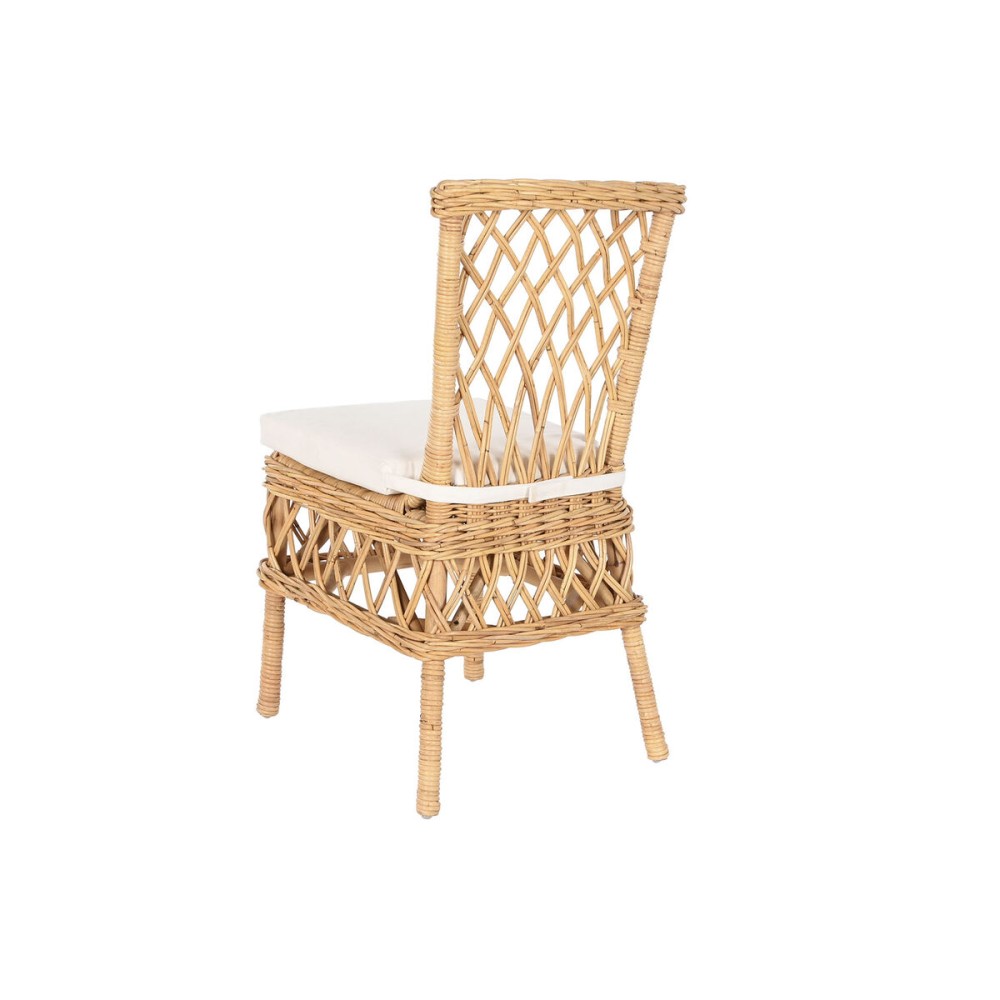 Chaise DKD Home Decor Blanc Naturel 45 x 55 x 85 cm 45 x 55 x 90 cm 47 x 58 x 90 cm