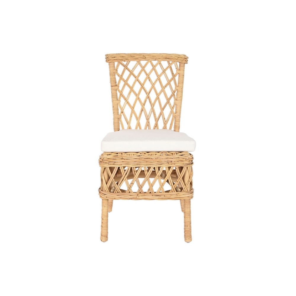 Chair DKD Home Decor White Natural 45 x 55 x 85 cm 45 x 55 x 90 cm 47 x 58 x 90 cm