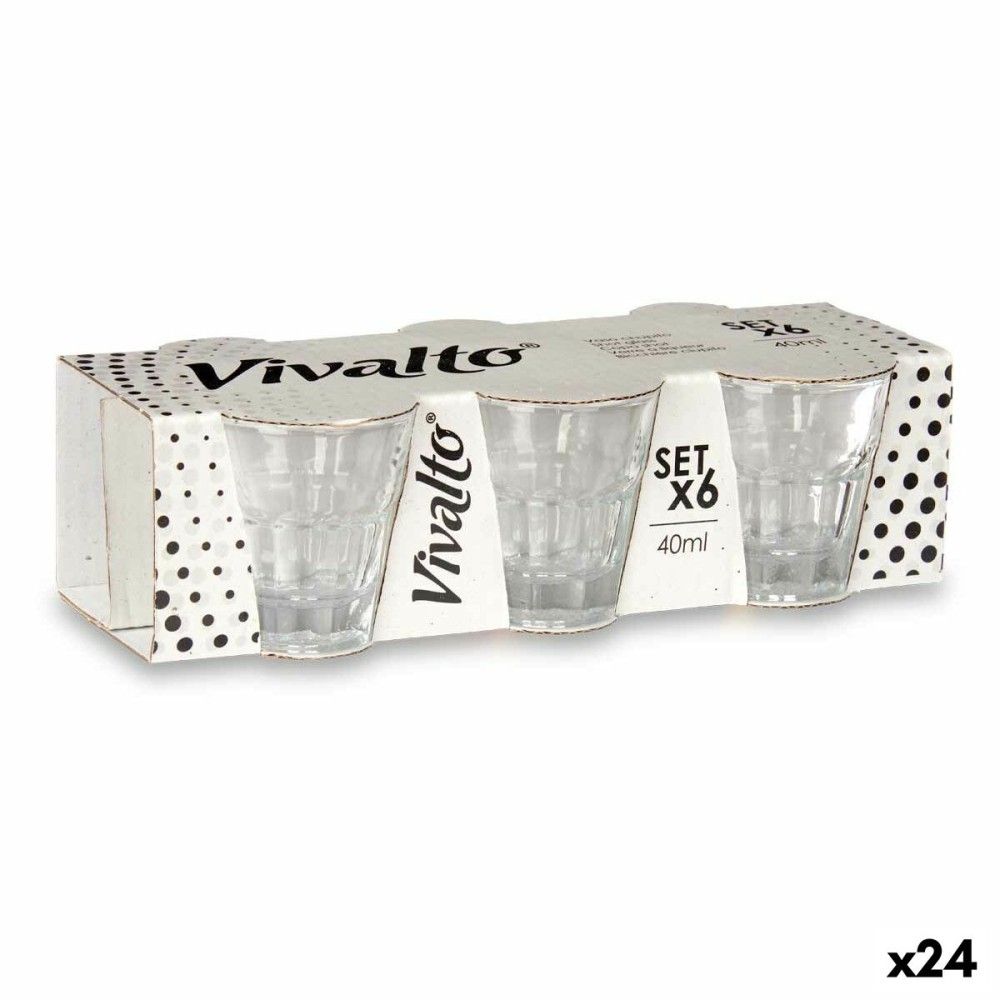 Ensemble de Verres à Liqueur Vivalto RYG6074 Transparent verre 40 ml (24 Unités)