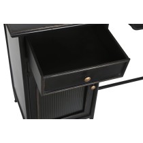 Bureau DKD Home Decor Noir Métal Verre 120 x 50 x 80 cm