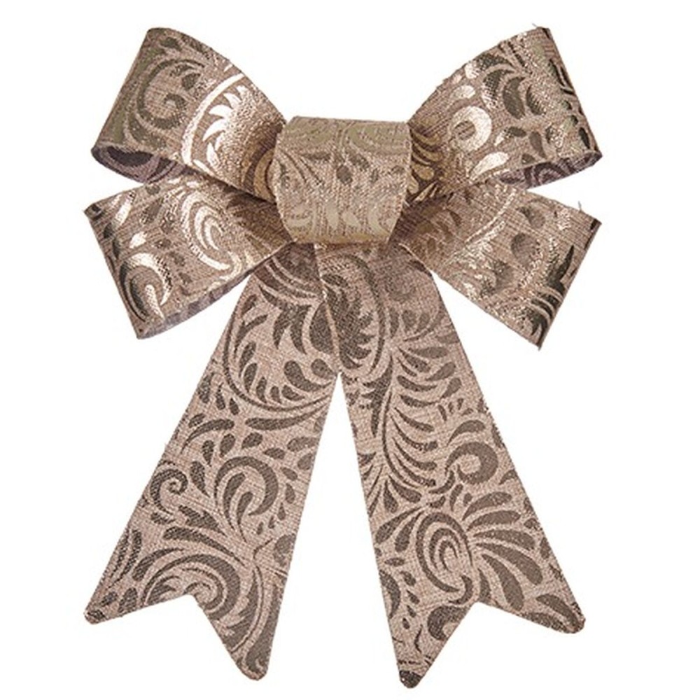 Schleife Krist+ HJ1-12010 Bronze PVC 15 x 4 x 16 cm Weihnachtsschmuck (12 Stück)
