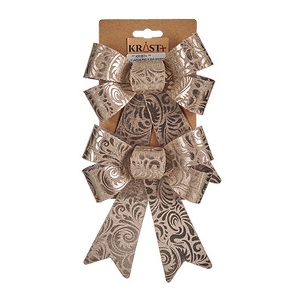 Lasso Krist+ HJ1-12010 Bronze PVC 15 x 4 x 16 cm Christmas bauble (12 Units)