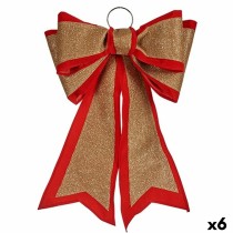Lasso Krist+ HJ1-12074 Red Golden PVC 40 x 60 cm Christmas bauble (6 Units)