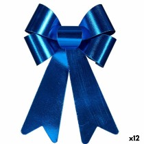 Schleife Krist+ HJ1-12061 Blau PVC 24 x 36 x 5 cm Weihnachtsschmuck (12 Stück)