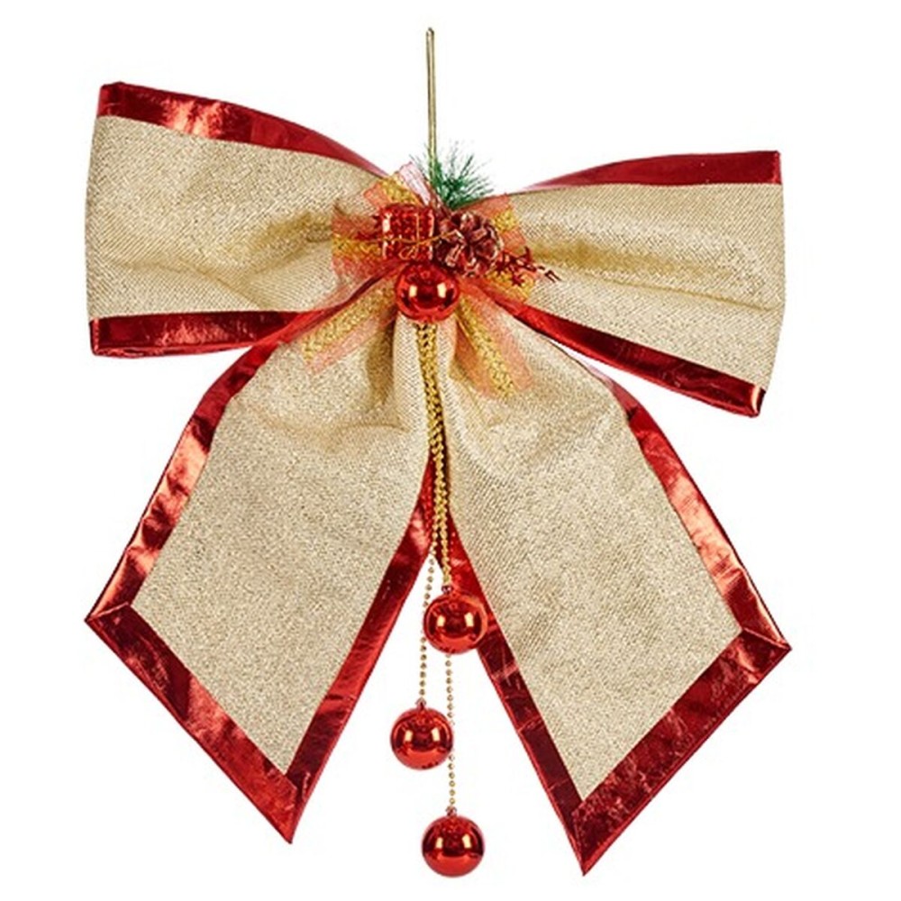 Lasso Krist+ 01467 Red Golden Plastic 53 x 50 x 9 cm Christmas bauble (4 Units)