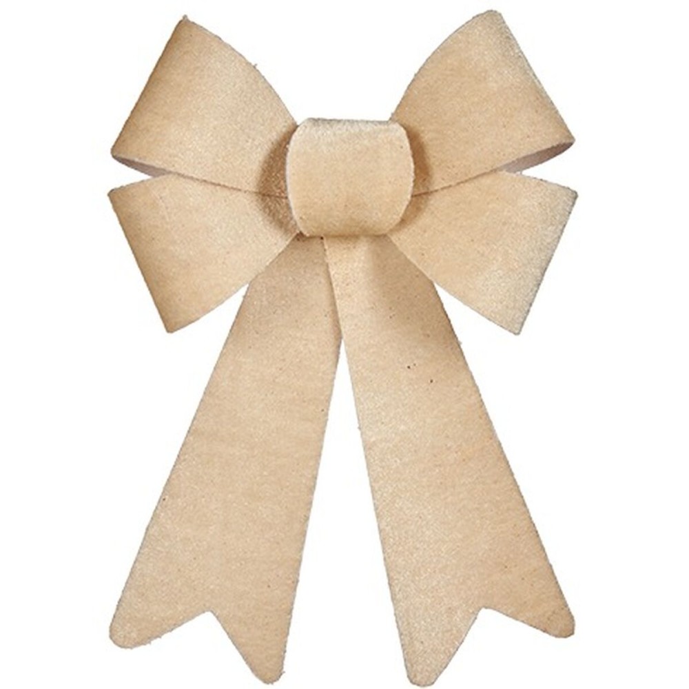 Schleife Krist+ HJ1-12042 Beige PVC 16 x 24 x 4 cm Weihnachtsschmuck (12 Stück)