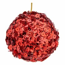 Set of Christmas balls Krist+ 79545 Red Plastic Sequins (8 Units)
