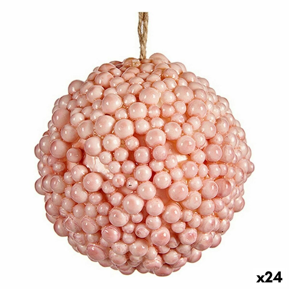 Weihnachtsbaumkugel Krist+ 19A24330 Rosa Kunststoff (24 Stück)