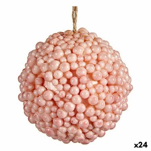 Weihnachtsbaumkugel Krist+ 19A24330 Rosa Kunststoff (24 Stück)